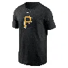 Nike Black Pittsburgh Pirates Fuse Logo T-shirt In Black