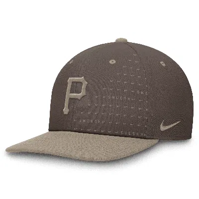 Nike Pittsburgh Pirates Statement Pro  Men's Dri-fit Mlb Adjustable Hat In Brown
