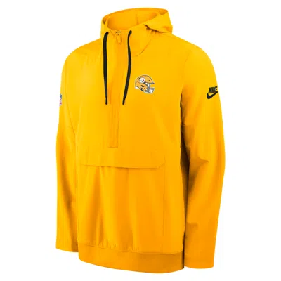 Nike Pittsburgh Steelers Alt Anorak  Men's Nfl 1/2-zip Hooded Jacket In Yellow