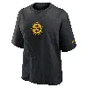 Nike Pittsburgh Steelers Boxy  Women's Nfl T-shirt In Black