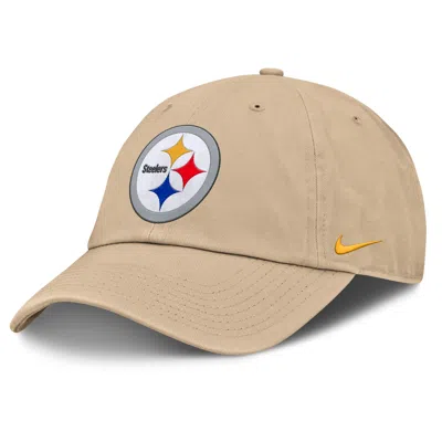 Nike Pittsburgh Steelers Club  Men's Nfl Adjustable Hat In Brown