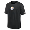 Nike Black Pittsburgh Steelers Dominate The Game Essential Max90 T-shirt In Black