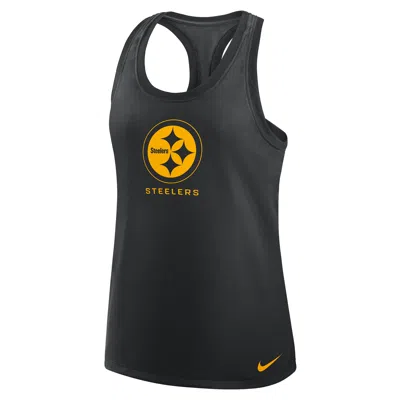 Nike Pittsburgh Steelers Hurry Up  Women's Dri-fit Nfl Racerback Tank Top In Black