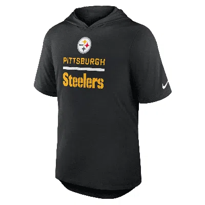 Nike Pittsburgh Steelers  Men's Dri-fit Nfl Hooded T-shirt In Black