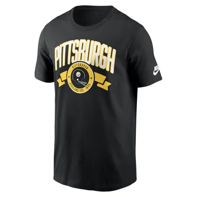 NIKE PITTSBURGH STEELERS REWIND FRONT AND BACK HIT ESSENTIAL  MEN'S NFL T-SHIRT,1015886052