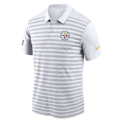 Nike Pittsburgh Steelers Sideline Victory  Men's Dri-fit Nfl Polo In Gray