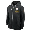 Nike Pittsburgh Steelers Utility Player Sideline  Men's Dri-fit Nfl Full-zip Hoodie In Black