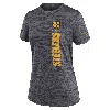 Nike Charcoal Pittsburgh Steelers Velocity Performance T-shirt In Black