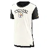 Nike Women's Cream/black Pittsburgh Steelers Wordmark Tri-blend T-shirt In Black