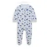 Nike Play For All Baby (0-) Printed Footed Coverall In Gray