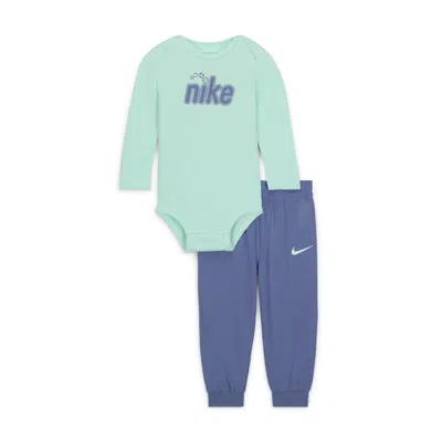Nike Play For All Baby (12-24m) Long Sleeve Bodysuit And Pants Set In Multi
