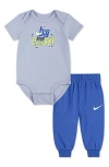 Nike Play For All Bodysuit & Joggers Set In Blue