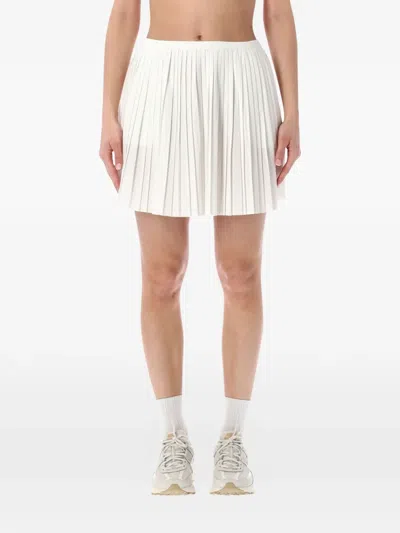 Nike Pleated Mini Skirt In White