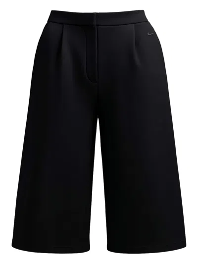 Nike Pleated Panel Shorts In Black