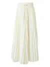 Nike Sportswear Satin Pleated Mid-rise Track Pants In White