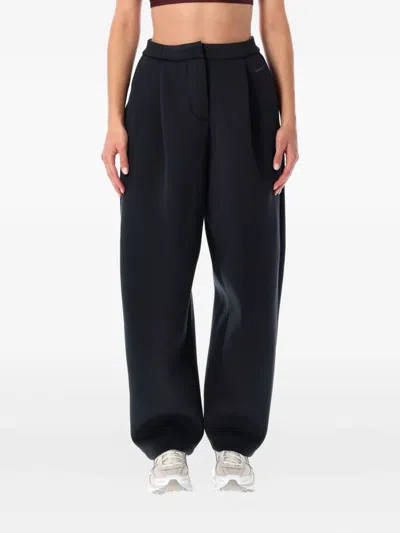 Nike Pleated Scuba Trousers In Black