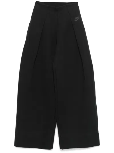 Nike Pleated Track Pants In Black
