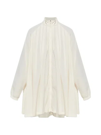 Nike Pleated Zip-up Dress In Neutral