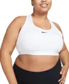 Nike Plus Size Active Medium-support Padded Logo Sports Bra In Multi