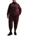 Nike Plus Size Sportswear Tech Fleece Mid-rise Joggers In Burgundy