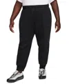 Nike Women's  Sportswear Tech Fleece Mid-rise Jogger Pants (plus Size) In Black,black
