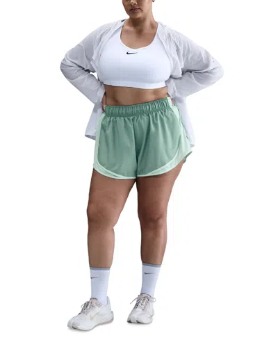 NIKE PLUS SIZE TEMPO DRI-FIT MID-RISE 3" BRIEF-LINED RUNNING SHORTS