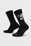 Nike Plus Sport Crew Sock 3-pack In Assorted, Men's At Urban Outfitters In Black