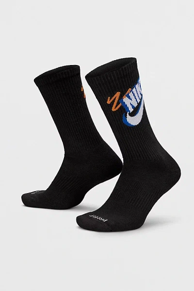 Nike Plus Sport Crew Sock 3-pack In Assorted, Men's At Urban Outfitters In Black
