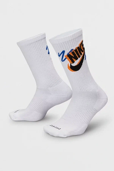 Nike Plus Sport Crew Sock 3-pack In White, Men's At Urban Outfitters