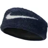 Nike Plush Faux Fur Headband In Blue