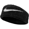 Nike Plush Faux Fur Headband In Black