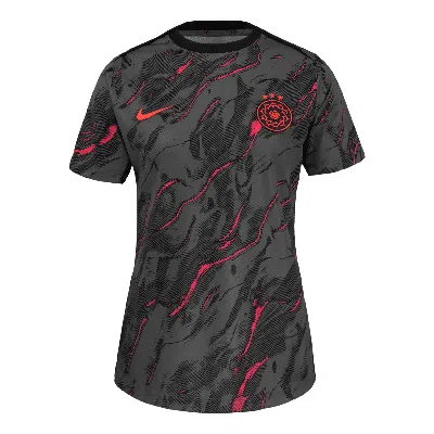Nike Portland Thorns Fc 2025  Women's Nwsl Short-sleeve Pre-match Top In Red
