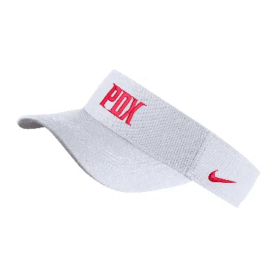 Nike Portland Thorns Fc  Unisex Dri-fit Nwsl Visor In White