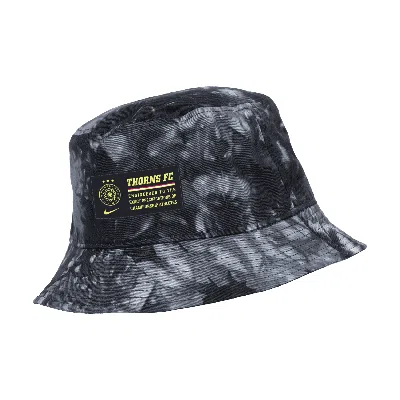 Nike Portland Thorns Fc  Unisex Nwsl Tie-dye Bucket Hat In Black