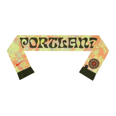 Nike Portland Thorns  Unisex Scarf In Yellow