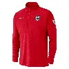 Nike Portland Trail Blazers City Edition  Men's Dri-fit Nba 1/2-zip Long-sleeve Top In Red