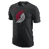 Nike Portland Trail Blazers Essential  Men's Nba T-shirt In Black