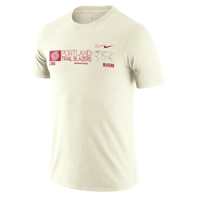 Nike Portland Trail Blazers Essential  Men's Nba T-shirt In White
