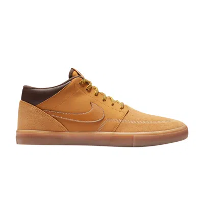 Pre-owned Nike Portmore 2 Solarsoft Mid Sb 'bronze' In Brown