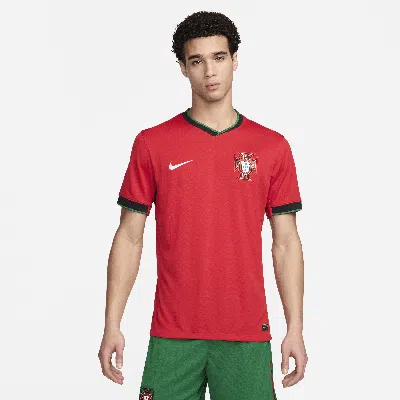 Nike Portugal (team) 2024/25 Stadium Home  Men's Dri-fit Soccer Replica Jersey In Red
