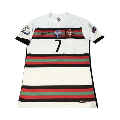 Pre-owned Nike Portugal Uefa Euro Away Jersey #7 Ronaldo 'teal/multicolor' In Blue