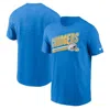 Nike Los Angeles Chargers Essential Blitz Lockup  Men's Nfl T-shirt In Blue