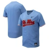 Nike Ole Miss  Men's College Replica Baseball Jersey In Blue