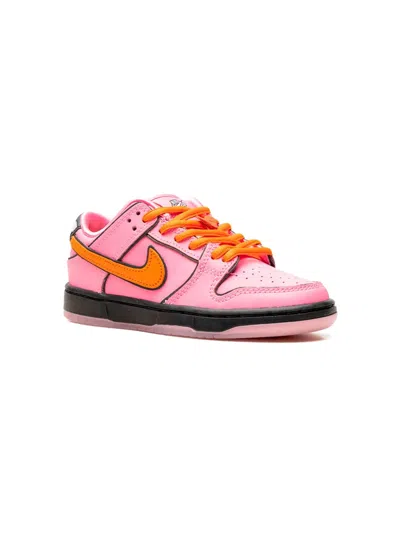 Nike Kids' Powerpuff Girls Sb Dunk Low "blossom" Sneakers In Pink