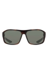 Nike Premier Stride 63mm Rectangular Sunglasses In Black