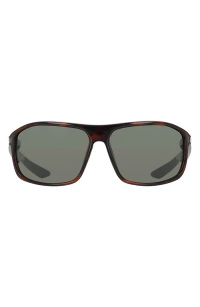 Nike Premier Stride 63mm Rectangular Sunglasses In Black