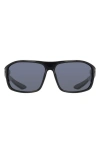 Nike Premier Stride 63mm Rectangular Sunglasses In Black