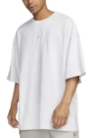 Nike Premium Essentials Oversize Cotton T-shirt In Birch Heather