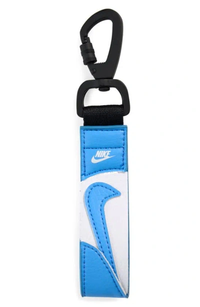 Nike Premium Key Fob In University Blue/ White