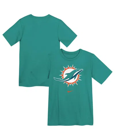 Nike Kids' Preschool Aqua Miami Dolphins Primary Logo Legend Performance T-shirt In Green